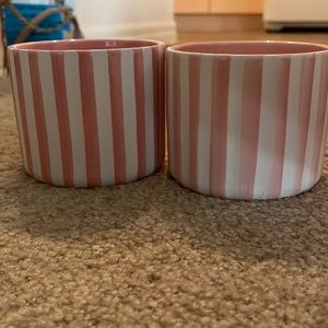 Striped Ceramic Planter